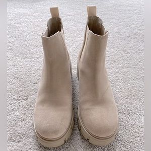 Steve Madden Suede Lug Booties